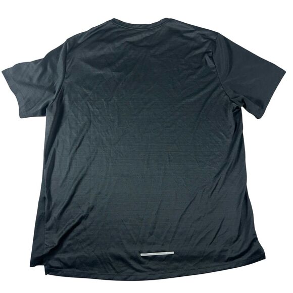 Nike Running Dri-Fit Miler Shirt Mens XL Black Reflective Short Sleeve CU0326010 - Picture 4 of 12